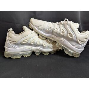 Nike Air VaporMax Plus "Triple White" Used VGC Size 13 924453-100 Off White